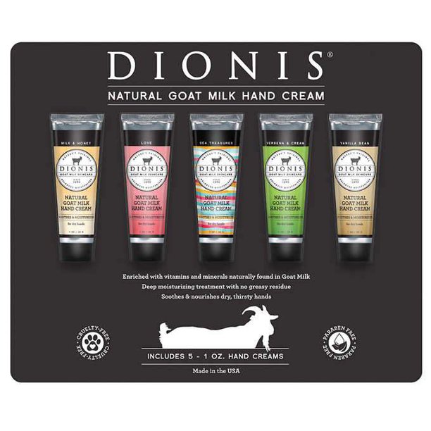 DIONIS Goat Milk Hand Cream, 1.0 oz, 5pack