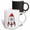 Multicolor, variant on 3drose, Red Rocket, 11oz Two-tone Red Mug