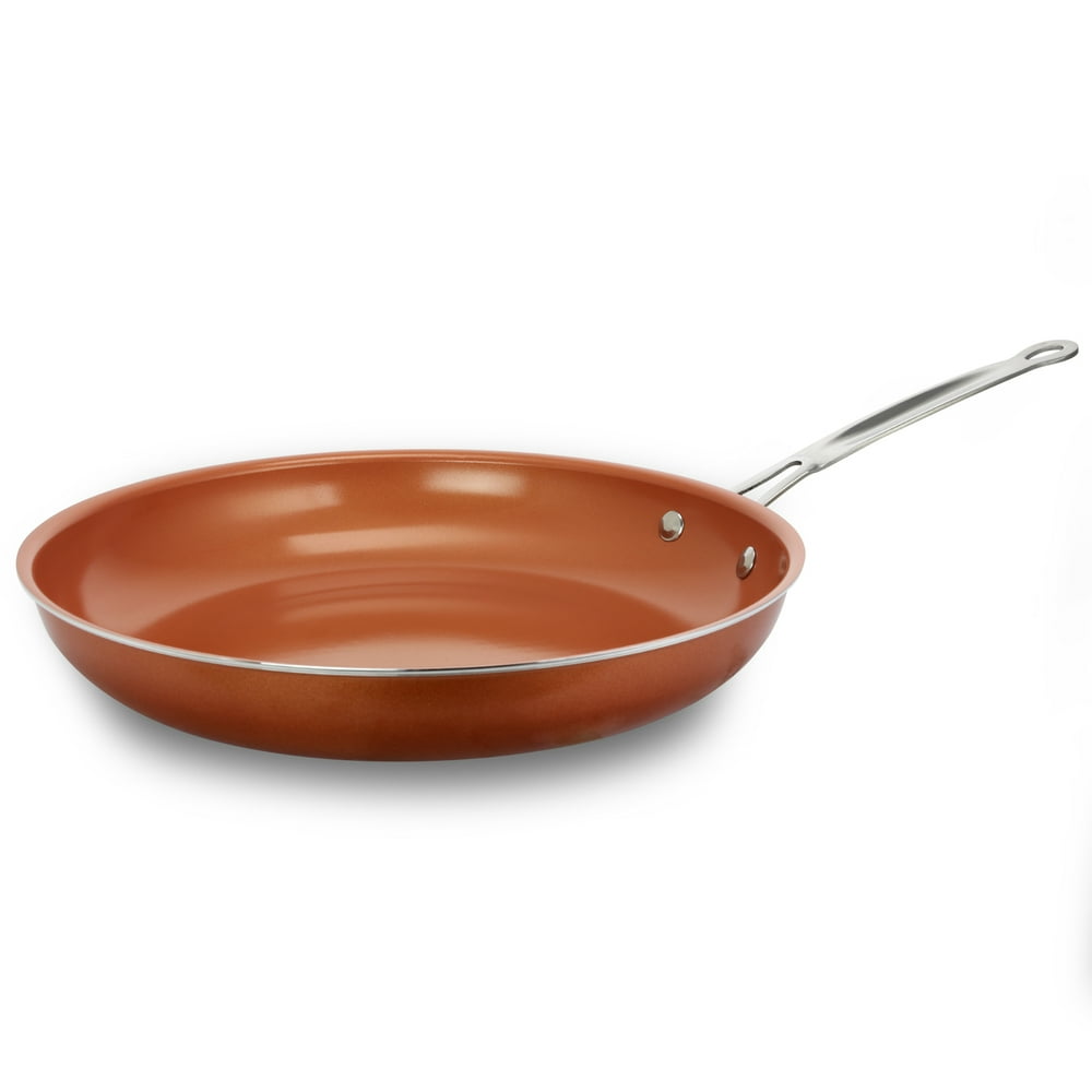 Ceramic Coated Copper Non-Stick 12" Frying Pan - Walmart.com - Walmart.com