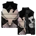 thumbnail image 5 of Chaquetas y chalecos de invierno 2024 para hombre, chalecos de invierno sin mangas para el frío, chalecos de invierno para hombre, chaleco de algodón con estampado de cuervos y pájaros, ropa para homb, 5 of 5