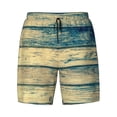 thumbnail image 4 of Lsque Mens Swim Trunks Retro Wooden Pattern - Bathing Suit Compression Liner - Beach Swim Shorts Swimwear - (S-3XL) - Stretch Quick Dry -Large, 4 of 9