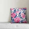 thumbnail image 2 of Creative Products Pink and Blue Forals 18x18 Indoor / Outdoor Pillow, 2 of 2