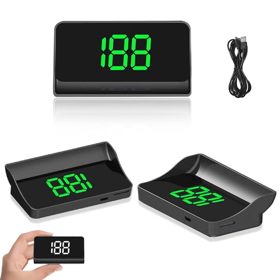 Head up Display Car GPS Digital Speedometer, Windshield Speedometer Projector, USB Cable Plug and Play, Automatic Brightness Adjustment, Large Font Display