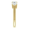 thumbnail image 3 of Pompeii 1 1/2 Ct Three Stone Lab Grown Diamond Engagement Anniversary Ring Yellow Gold, 3 of 4