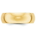 thumbnail image 2 of Real 14kt Yellow Gold 7mm Half-Round Wedding Band Size: 5; for Adults and Teens; for Women and Men, 2 of 3