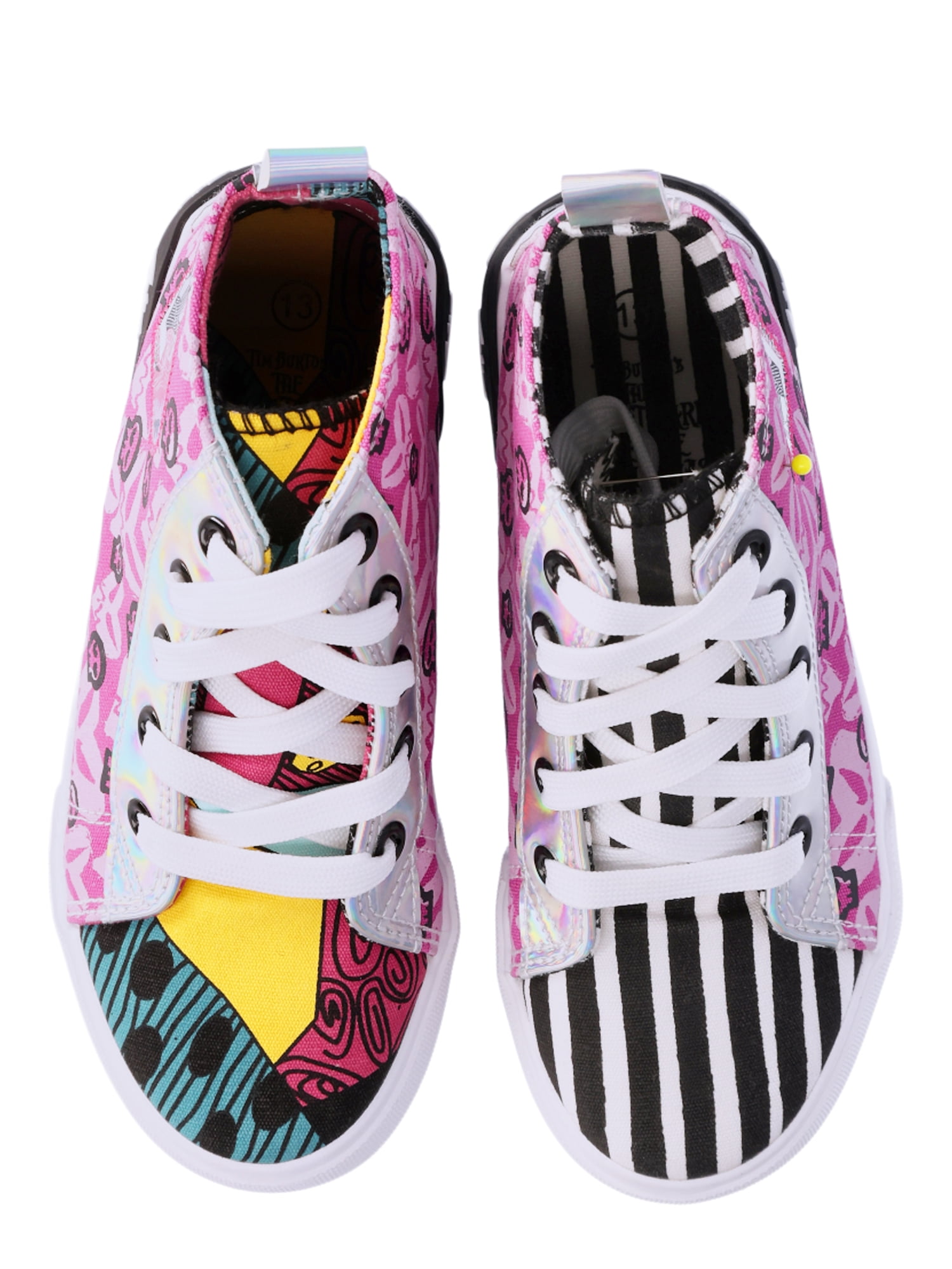 Disney Nightmare Before Christmas Little Girl & Big Girl High Top Sneakers