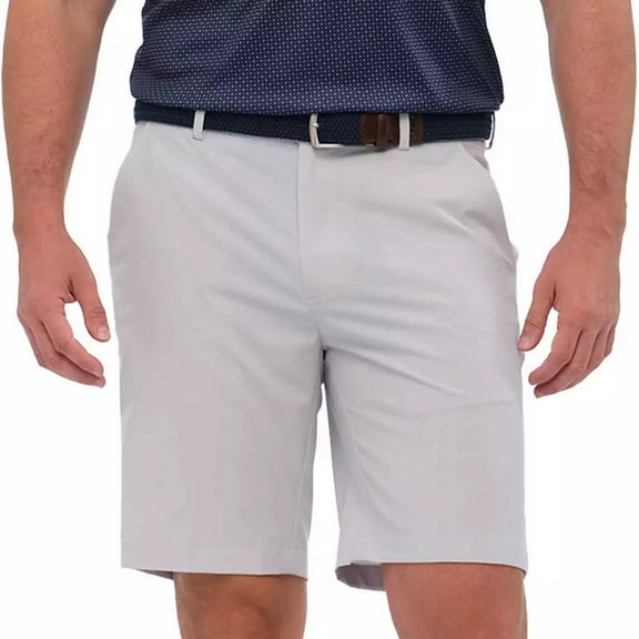 Greg Norman Men's Stretch Short (US, Numeric, 30, Regular, Regular, Gray)