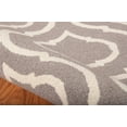 thumbnail image 4 of Nourison Linear Trellis Silver Area Rug, 4 of 4