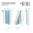 thumbnail image 4 of Hanging Kitchen Trash Can, Foldable Waste Bin for Kitchen, Collapsible Hang Small Plastic Garbage Can 2.4 Gallon for Cabinet/Car/Bedroom/Bathroom-Grey, 4 of 13