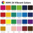 HIMI Gouache Paint Set, 24 Colors x 30ml Unique Jelly Cup Design with 3