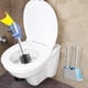 thumbnail image 3 of Juego de escobilla para inodoro, cepillo portátil para cuenco, estropajo de baño de limpieza de silicona, herramienta de limpieza de inodoro reutilizable, ahorro de espacio, 3 of 5