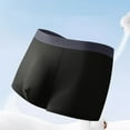 thumbnail image 4 of Xysaqa Mens Trunks Big & Tall Underwear Cotton Boxers Briefs Short Leg Comfortable Breathable Underpants Plus Size 3X 4X 5X Summer Savings, 4 of 7