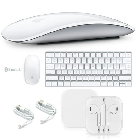 Apple Magic Mouse 2 + Apple Magic Keyboard + Apple EarPods with Remote and Mic + MicroFiber Cloth (Apple Magic Mouse Best Price)
