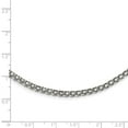thumbnail image 6 of White Stainless Steel necklace chain 18 in 3.1 mm Polished 3.10mm Bismark, 6 of 6