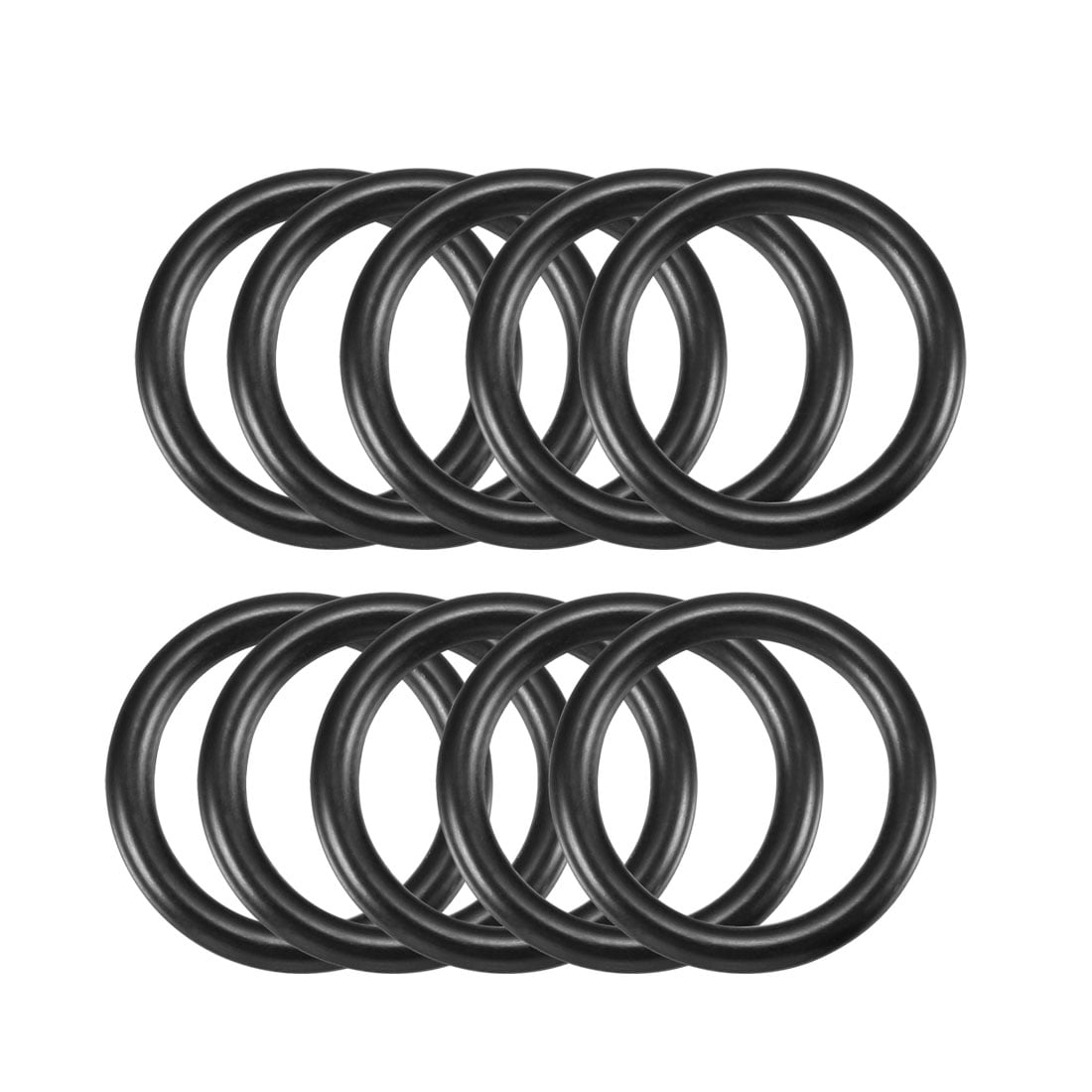 Uxcell 10 Pcs Black Rubber 40Mm x 2.5Mm Oil Seal O Rings Gaskets Washers 