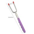 thumbnail image 2 of Coofit Barbecue Fork Stainless Steel Plastic Extendable Roasting Fork Telescoping Fork, 2 of 10