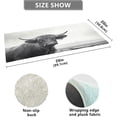 thumbnail image 2 of Highland Cow Kitchen Mat Soft and Absorbent Bath Mats for Bathroom Non Slip Quick Dry Shaggy Bath Carpet Machine Wash for Kitchen Bathroom Shower 39x20 in Home Decor, 2 of 7