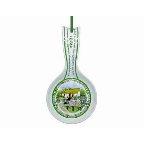 Royal Tara Ceramic Spoon Rest Farm Print Irish Design Housewarming Bone China Kitchenware Utensils Holder