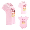 thumbnail image 4 of Unique Baby Mama Mommy and Me Matching Mothers Day Outfit Shirt (6Y, Pink), 4 of 5