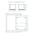 thumbnail image 5 of Full 4-Piece Sheet Set, Brooklyn Flat Cotton Blend Ultra Soft Jersey Knit Sheet Set By Royale Linens, 5 of 8
