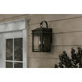 thumbnail image 4 of Broward 17 in. 2-Light Black Outdoor Wall Light Fixture with Clear Glass, 4 of 6