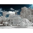 thumbnail image 2 of Gee, Tonee 24x19 Gold Ornate Wood Framed with Double Matting Museum Art Print Titled - The Glass House by Eiffel-Gradignan - Infrared Photography, 2 of 4