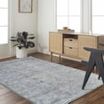 thumbnail image 4 of Hauteloom Ilona Living Room, Bedroom Area Rug - Gray, Blue, White - 7'10" x 9'10", 4 of 7