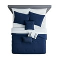 thumbnail image 6 of Mainstays 10-Piece Navy Seersucker Bed in a Bag, King, 6 of 11
