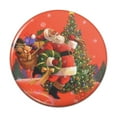 thumbnail image 1 of Christmas Holiday Santa Skating Toys Tree Pinback Button Pin, 1 of 5