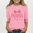 thumbnail image 1 of Robe Imprimée Fête des Mères pour Enfants Manches 3/4 / Col Rond Trois Quarts, 1 of 5