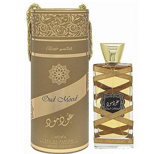 Oud Mood Elixir Gold - Eau De Parfum (100 ml - 3.4Fl oz) by Lattafa - 3 pack