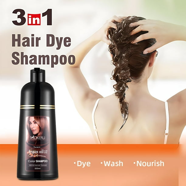 PROTECT HAIR SHAMPOO つめかえ用 500ml Ouwald Hair Color Shampoo for Gray Hair, 500ml Hair Dye Shampoo