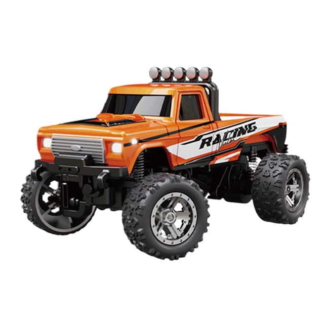 Bewildely ToyBigfoot Shock Terrain RC Metal 50 Mini coche de control remoto de seguridad ToyBigfoot Control remoto sin interferencias GHz Kits de construcción modelo naranja