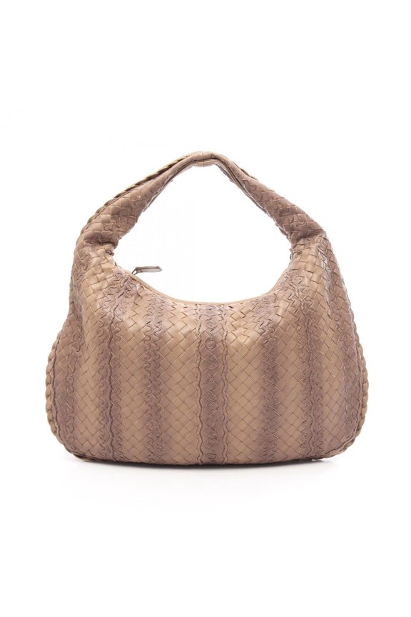 Pre-Owned Bottega Veneta Intrecciato Shoulder Bag/Handbag, Leather, Women's, Brown