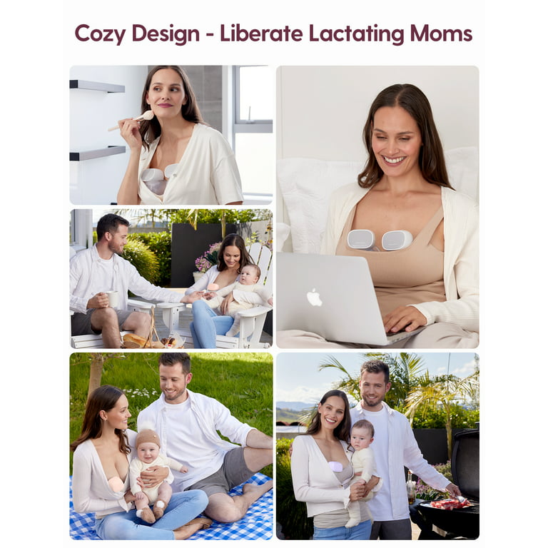 Momcozy S9 Pro Wearable Breast Pump Hands Free, Mom Cozy Electric Portable  Breast Pump 24mm Purple