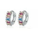 thumbnail image 1 of Aretes Circulares Plata 925 Xtellar Con Multicolor Gemas Elegancia, 1 of 4