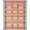 Multicolor, Pattern 12, variant on ODIKA Bedside Checkered Block Retro Hopscotch Storybook Grid Motif Stain Resistant Low Profile for Dorm Room, Small Living Apartment