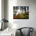 thumbnail image 3 of ARISTURING Forest Pictures Canvas Wall Art for Bedroom Wall Decor,Sunrise Wall Art Print Paitnings for home Decor,Morden Artwork Tree Morning light Canvas Art Waterproof Stretched Ready to Hang, 3 of 4