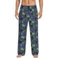 thumbnail image 2 of Kdxio Magic Toads in Hats Print Men's Sleep Pajama Pant Lounge Pants with Pockets, 2 of 8