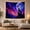 Howling Moon, variant on Three Wolves Gazing at Aurora Moon in Mystical Night Landscape, Dreamy Celestial for Nature Lovers, Wildlife Wall Art, Housewarming Gift Tapestry Wall Hanging for Bedroom and Living Room