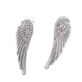 thumbnail image 1 of Aretes de mujer con colgantes en apariencia de ángel en cristal brillante, 1 of 9