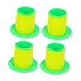 thumbnail image 3 of GUOOL 4 Pcs Distributeur de Film Étirable Distributeur de Film Rétractable Poignées de Palette Compactes Protectrices Poignée de Film Rétractable pour Bureau Maison Vert Jaune, 3 of 9