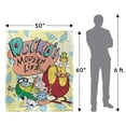 thumbnail image 5 of Rocko's Modern Life Blanket, 50"x60" Rocko's Modern Life Logo Group Silky Touch Sherpa Back Super Soft Throw Blanket, 5 of 5