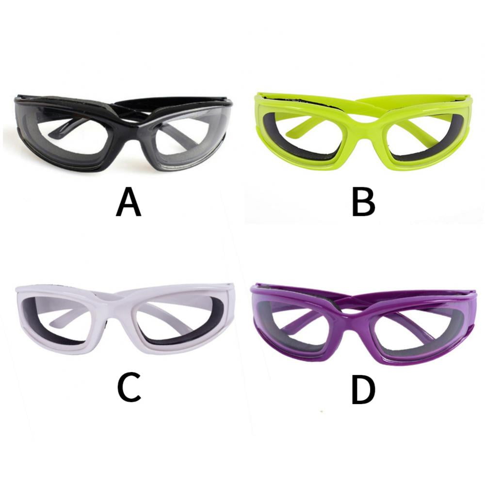 Haoun 2 Pack Onion Goggles Tear Free Kitchen Eye Glasses Onion Cutting Goggles with Inside Sponge (Purple)