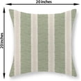 thumbnail image 2 of Sage Green Polka Dot Pillow Covers 20x20 Inch Set of 2 Boho Striped Decorative Throw Pillow Covers Modern Abstract Geometry Decorations Outdoor Pillow Cases Linen Cushion Cases for Sofa Couch, 2 of 6