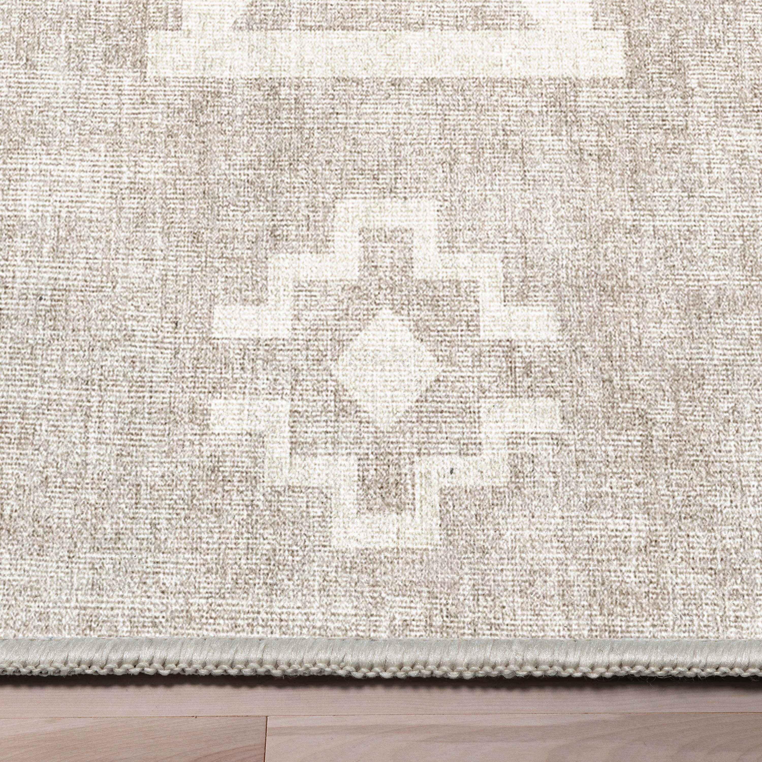Well Woven Apollo Bottineau Vintage Southwestern Beige Flatweave 5'3" x 7'3" Area Rug