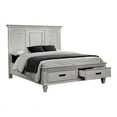 thumbnail image 4 of Franco 4-piece Queen Storage Bedroom Set Antique White, 4 of 6