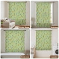 thumbnail image 6 of Spring Flowers Sheer Curtains 45 Inches Long, Pink Yellow Wildflowers Country Plants Green Light Filering Curtains, Breathable Simi Curtain Privacy Drapes for Kitchen Bathroom Small Window Treatment, 6 of 9