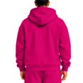thumbnail image 5 of Rexolia Mens Full Zip Hoodie Long Sleeve Solid Color Plain Hooded Sweatshirt Casual Track Jacket Fall Spring Lightweight Hot Pink L, 5 of 5