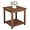 Carbonized Color, variant on HYJY Patio Small Side Table, Acacia Wood 18 inch Double-Deck Coffee Table with Storage Tier for Living Room, Garden, Balcony, Porch, Deck (Black)